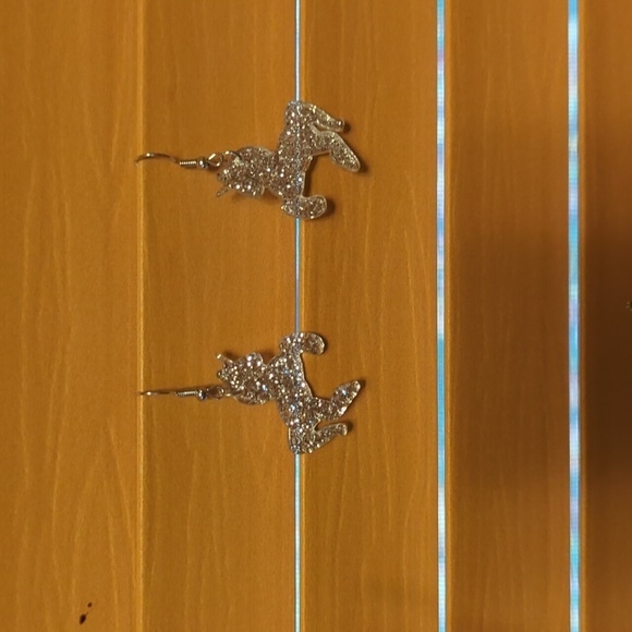 NWT/IP 🩷💒 (unbranded) 🦄⭐ GLITTER UNICORN ⭐🦄 acrylic dangle earrings! - Picture 4 of 5